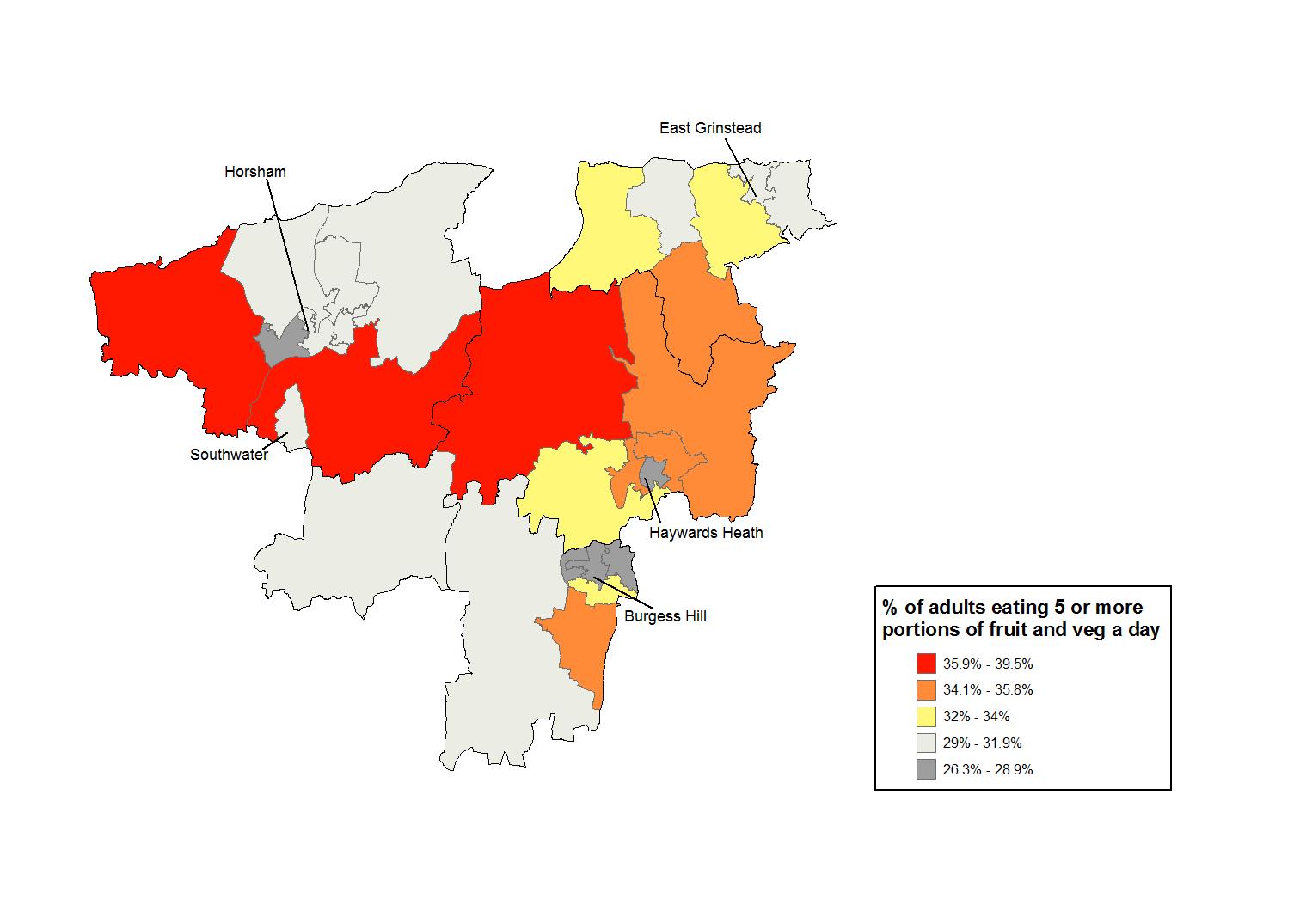 Note: Modelled Estimates.
Source: Association of Public Health Observatories (APHO) using data collected for the Health Survey for England (2006-2008)